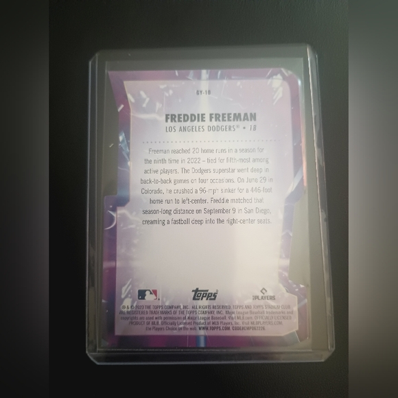 FREDDIE FREEMAN 2023 Topps Stadium Club -  Goin' Yard - Red #GY-10 - Picture 2 of 2